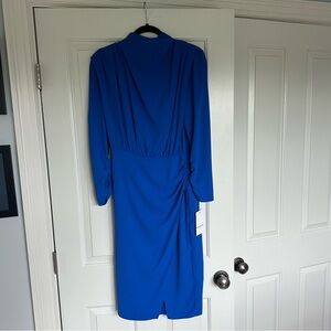 Amanda Uprichard Blue Long Sleeve Dress
